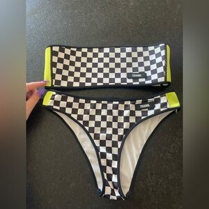 triangl swimwear Black and White Checkered Bikini